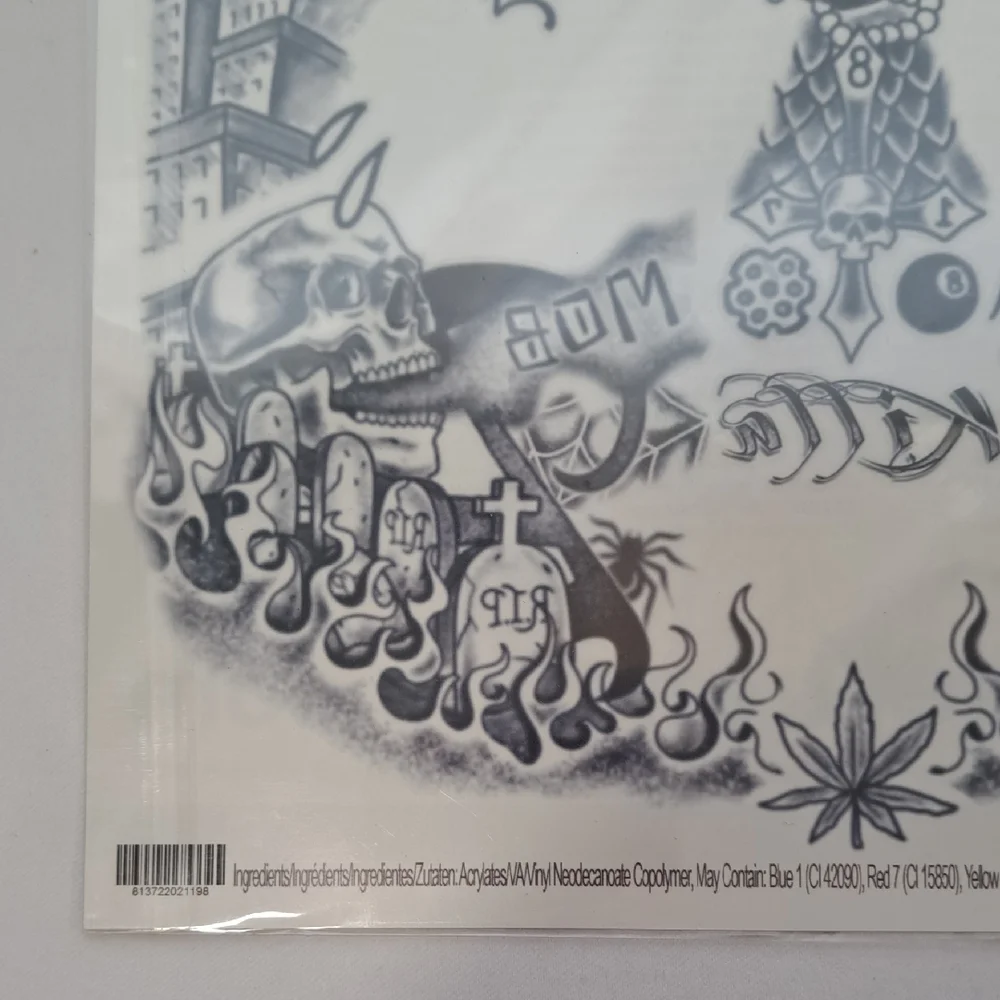 Hoodlum Face Tattoos - Black